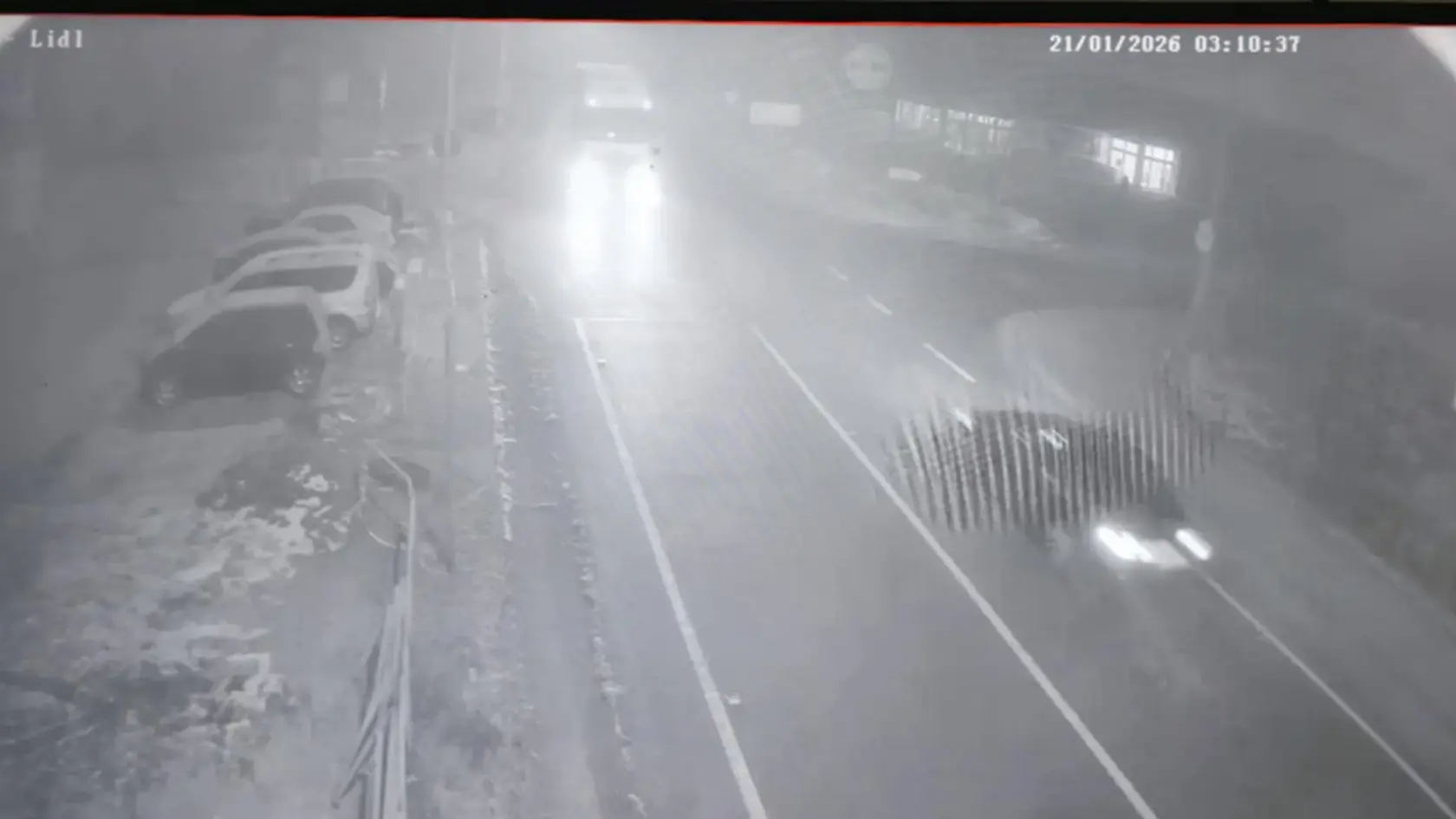 Monika Jákliová járműve a nagymegyeri Lidlben.